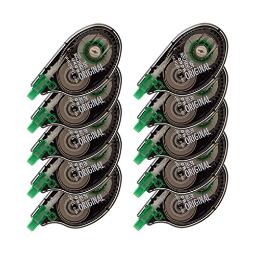 Tombow 68720 MONO Original Correction Tape, 10-Pack. Easy To Use A...