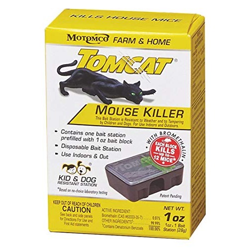 Tomcat Tamper Resistant Rodent Station w/Block, Black