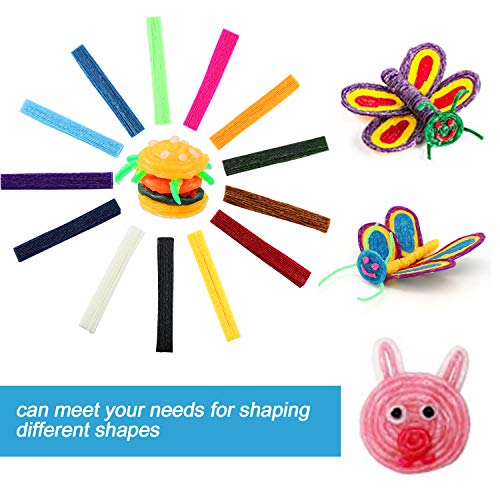 520pcs Wax Craft Sticks for Kids 13 Pack - Bendable Sticky Yarn St...