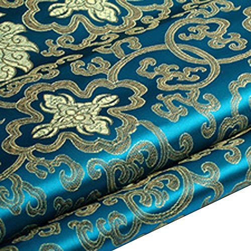 Chinese Embroidery Flower Brocade Silky Satin Fabric for Sheet Qui...