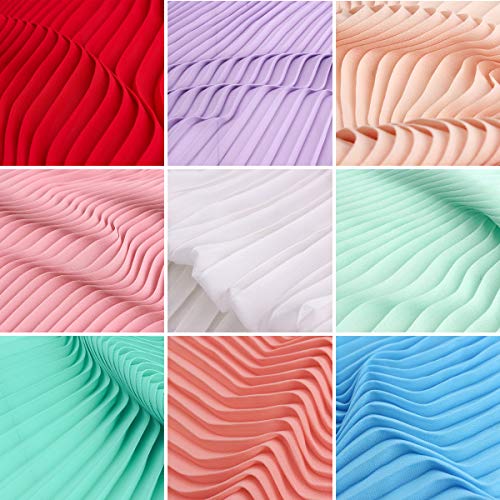Tong Gu 39 Inch Pleated Chiffon Fabric Material Dress Skirt Cloth ...
