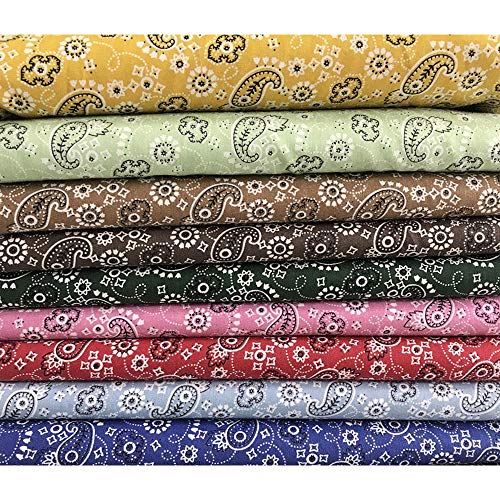 Tong Gu Retro Paisley Floral Printed Fabric 100% Cotton Clothing A...