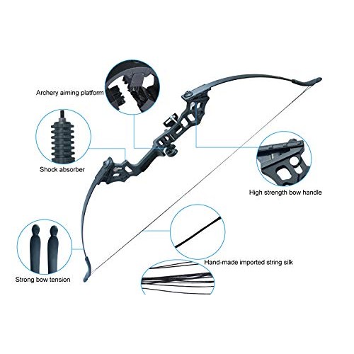 Recurve Bow and Arrow Set Hunting for Adult Youth Junior Beginner ...