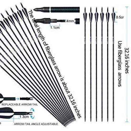 Recurve Bow and Arrow Set Hunting for Adult Youth Junior Beginner ...