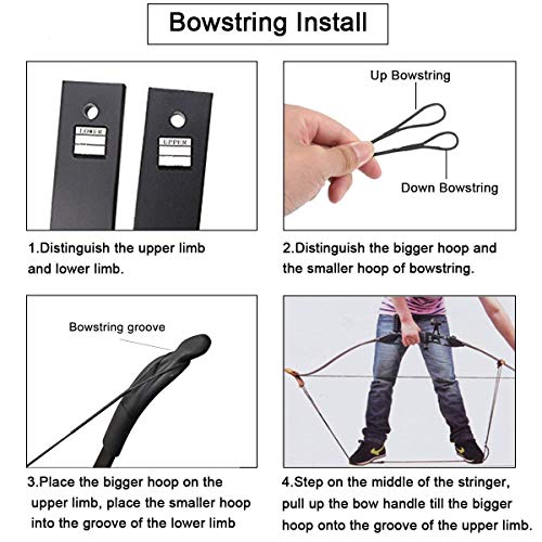 Tongtu 53.5 Takedown Recurve Bow and Arrows for Adult Teens Arche...