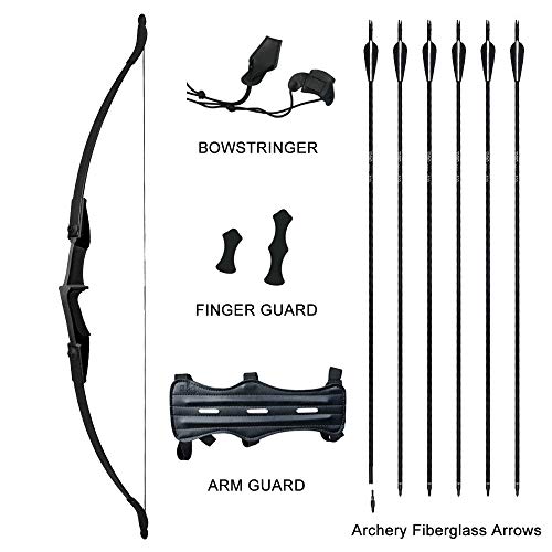 Tongtu 53.5 Takedown Recurve Bow and Arrows for Adult Teens Arche...