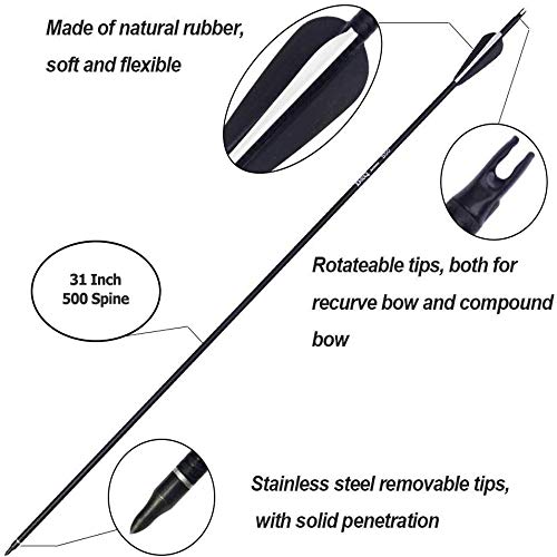 Tongtu Takedown Recurve Bow and Arrows for Adults Set 30 40 lbs Al...