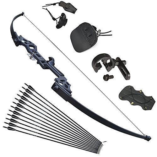 Tongtu Takedown Recurve Bow and Arrows for Adults Set 30 40 lbs Al...