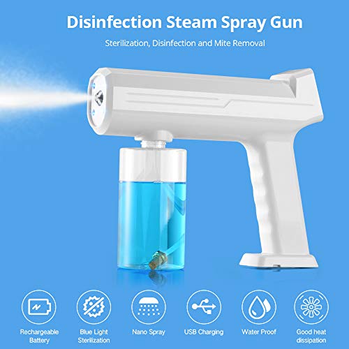4800mAh Disinfectant Fogger, Nano Steam Rechargeable, 300ML Ha...