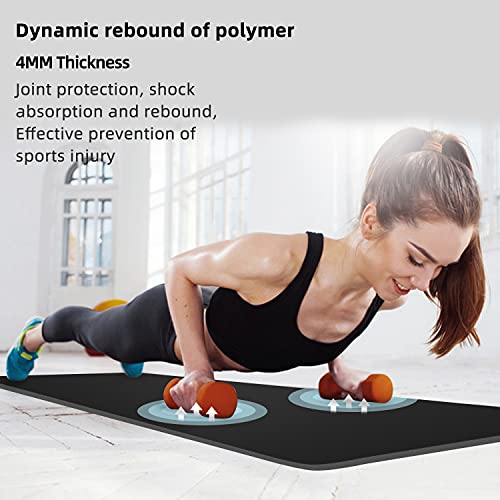 Large Exercise Mat 7x3.2 ,Exercise Equipment Mat,Treadmill Mat, ...