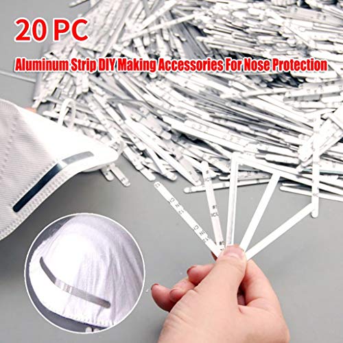 Tonsee 20Pcs 85mm Aluminum Strip DIY Making Accessories for Nose P...