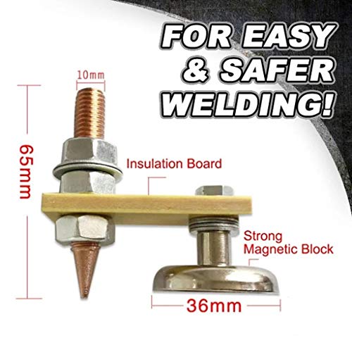 Tonsee Magnetic Welding Ground Clamp Small Magnetic Welding Ground...