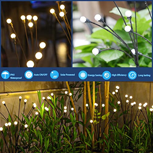 TONULAX Solar Garden Lights - New Upgraded Solar Swaying Light, Sw...