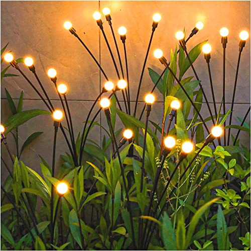 TONULAX Solar Garden Lights - New Upgraded Solar Swaying Light, Sw...