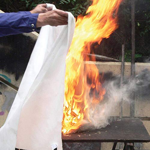 Tonyko Fiberglass Fire Blanket for Emergency Surival, Flame Retard...