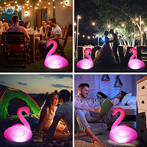 Toodour Floating Pool Lights, 2 Packs Solar Flamingo Pool Lights t...