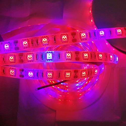 Toogod 16.4ft/5m 5050 Waterproof LED Strip Plant Growing Light Red...