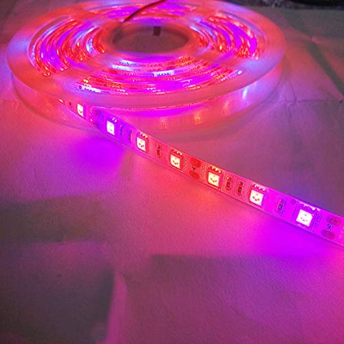 Toogod 16.4ft/5m 5050 Waterproof LED Strip Plant Growing Light Red...
