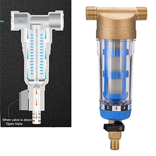 TOOGOO NEW Stainless Steel Copper Tap Water Purifier Pre-Filter Fi...