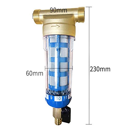 TOOGOO NEW Stainless Steel Copper Tap Water Purifier Pre-Filter Fi...