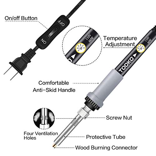96pcs Wood Burning Kit, Professional Wood Burner Pen Tool, Creativ...