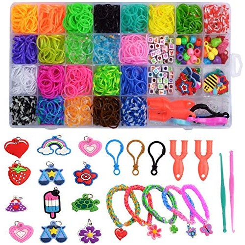TOOLBOX Rubber Bands Refill Loom Set Loom Bands Bracelet Making Ki...