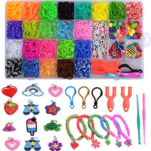 TOOLBOX Rubber Bands Refill Loom Set Loom Bands Bracelet Making Ki...