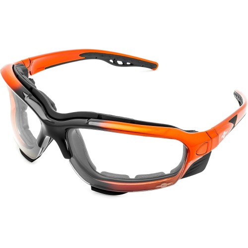 ToolFreak Recka Safety Glasses and Goggles Combo, Rated to ANSI z87.1-2015, Accessories Included