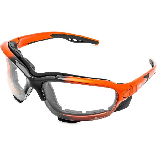 ToolFreak Recka Safety Glasses and Goggles Combo, Rated to ANSI z87.1-2015, Accessories Included