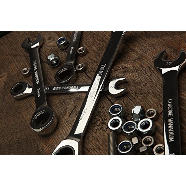 ToolGuards 22pcs Ratcheting Wrench Set - Ratchet Wrench Set