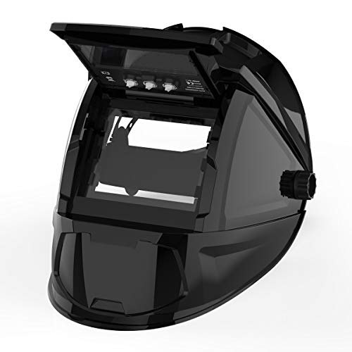 TOOLIOM Flip Up Welding Helmet 3.64 x 1.67 inch Auto Darkening Cla...