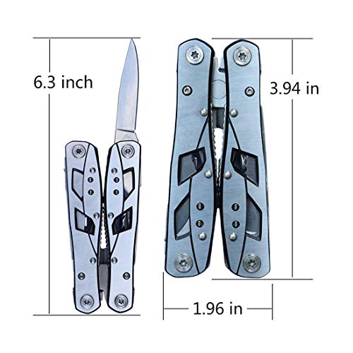 TOOLMOOM Multitool Pliers with Durable Nylon Sheath, Multitool wit...