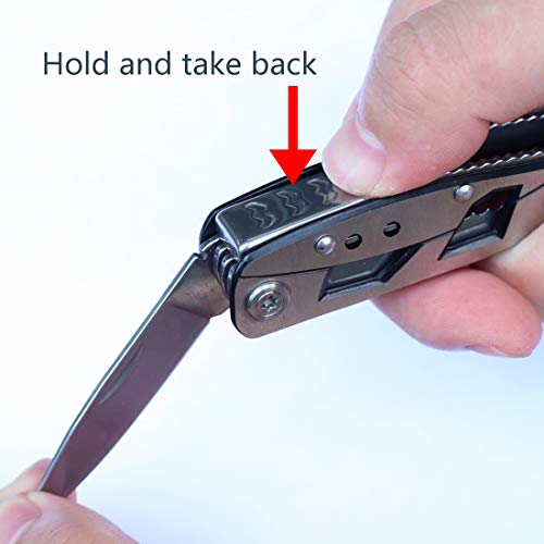 TOOLMOOM Multitool Pliers with Durable Nylon Sheath, Multitool wit...