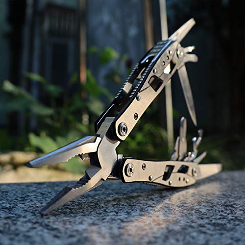 TOOLMOOM Multitool Pliers with Durable Nylon Sheath, Multitool wit...