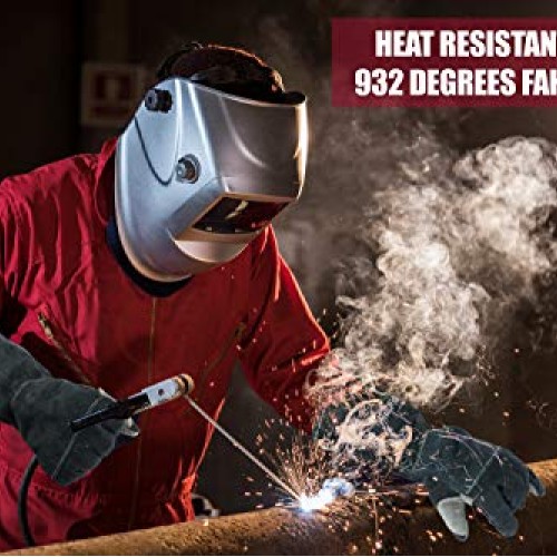 ToolMotive Multi-Purpose Leather Welding Gloves 16 Inch Long- 932°...