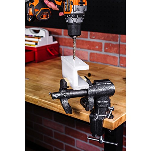Toolsmith 2-1/2 2 Jaw Clamp-on Vise Swivels and Rotates 360 Degr...
