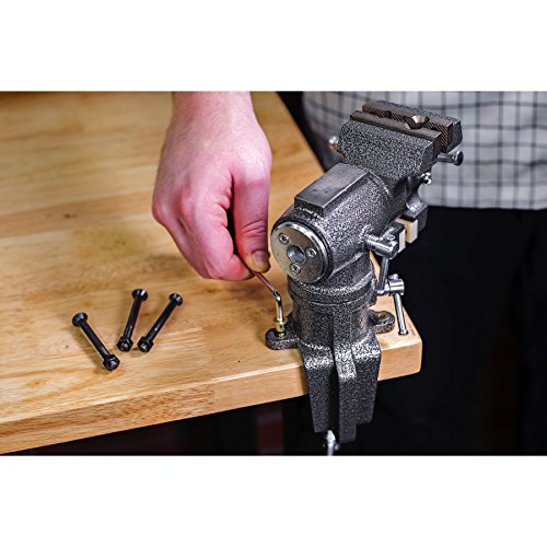 Toolsmith 2-1/2 2 Jaw Clamp-on Vise Swivels and Rotates 360 Degr...