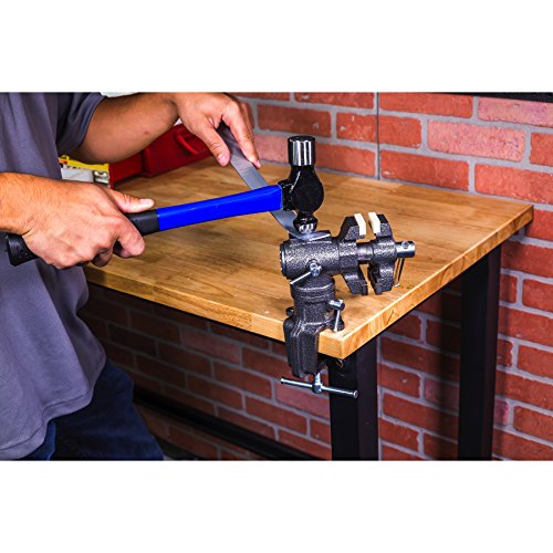 Toolsmith 2-1/2 2 Jaw Clamp-on Vise Swivels and Rotates 360 Degr...