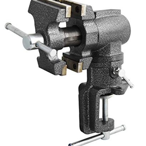 Toolsmith 2-1/2 2 Jaw Clamp-on Vise Swivels and Rotates 360 Degr...