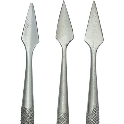 ToolUSA 12 Piece Set Of Stainless Steel Spatulas And Picks With Do...