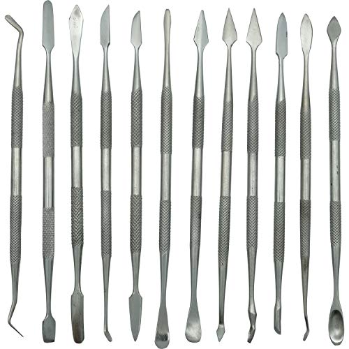 ToolUSA 12 Piece Set Of Stainless Steel Spatulas And Picks With Do...