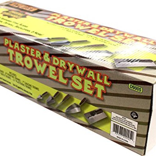 WEDGE: 5 Piece Professional Masonry Trowel Set - Tempered Steel Bl...