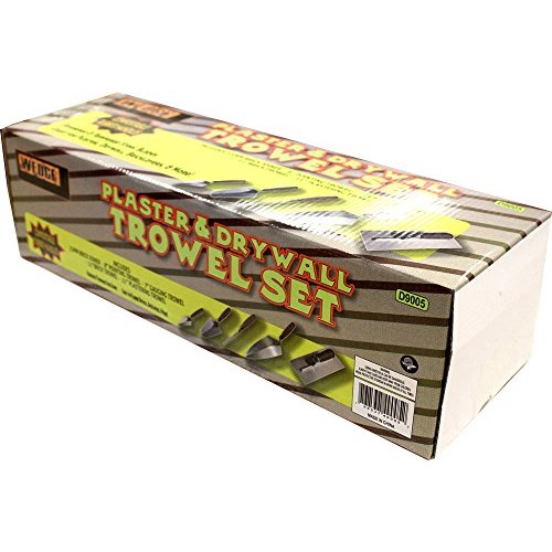 WEDGE: 5 Piece Professional Masonry Trowel Set - Tempered Steel Bl...