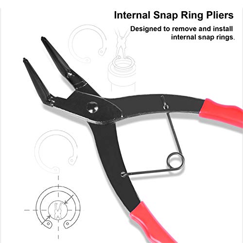 Internal Master Cylinder Snap Ring Pliers Heavy Duty 90 Degree Lon...
