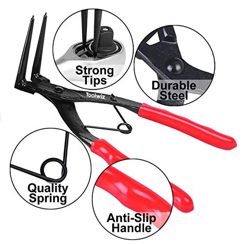 Internal Master Cylinder Snap Ring Pliers Heavy Duty 90 Degree Lon...
