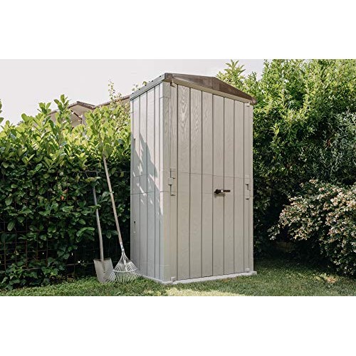 Toomax 76 Cu. Ft. Heavy Duty Weather Resistant Lockable Outdoor Ga...