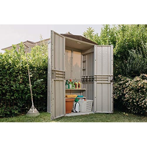 Toomax 76 Cu. Ft. Heavy Duty Weather Resistant Lockable Outdoor Ga...