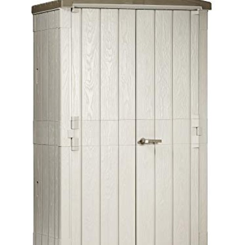 Toomax 76 Cu. Ft. Heavy Duty Weather Resistant Lockable Outdoor Ga...