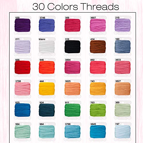 Toopify Friendship Bracelet Making Kit, 30 Colors Embroidery Floss...