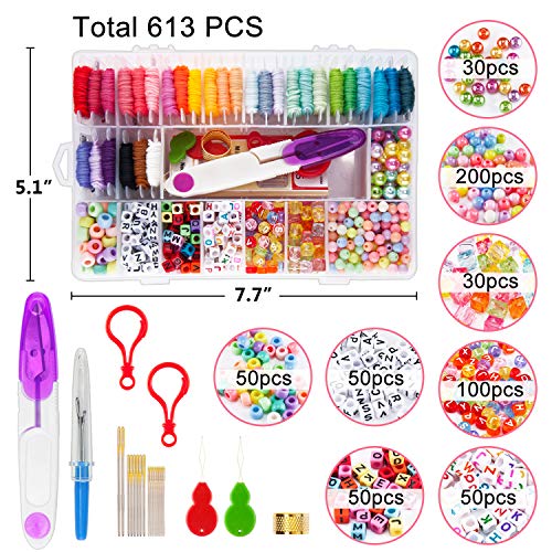 Toopify Friendship Bracelet Making Kit, 30 Colors Embroidery Floss...